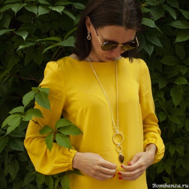 Колье Fiore Luna, COFFE AGATE